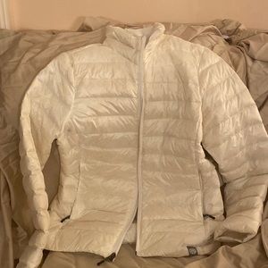 Barely Worn White REI CoOp light down jacket